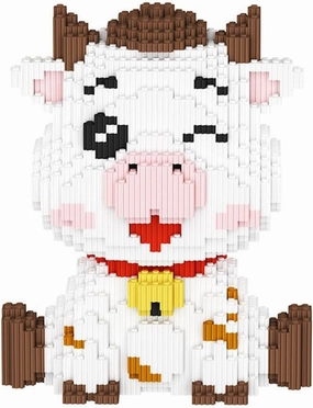 Dairy Cattle Micro Building Blocks Set（1983PCS） Gift for Adults and Kids