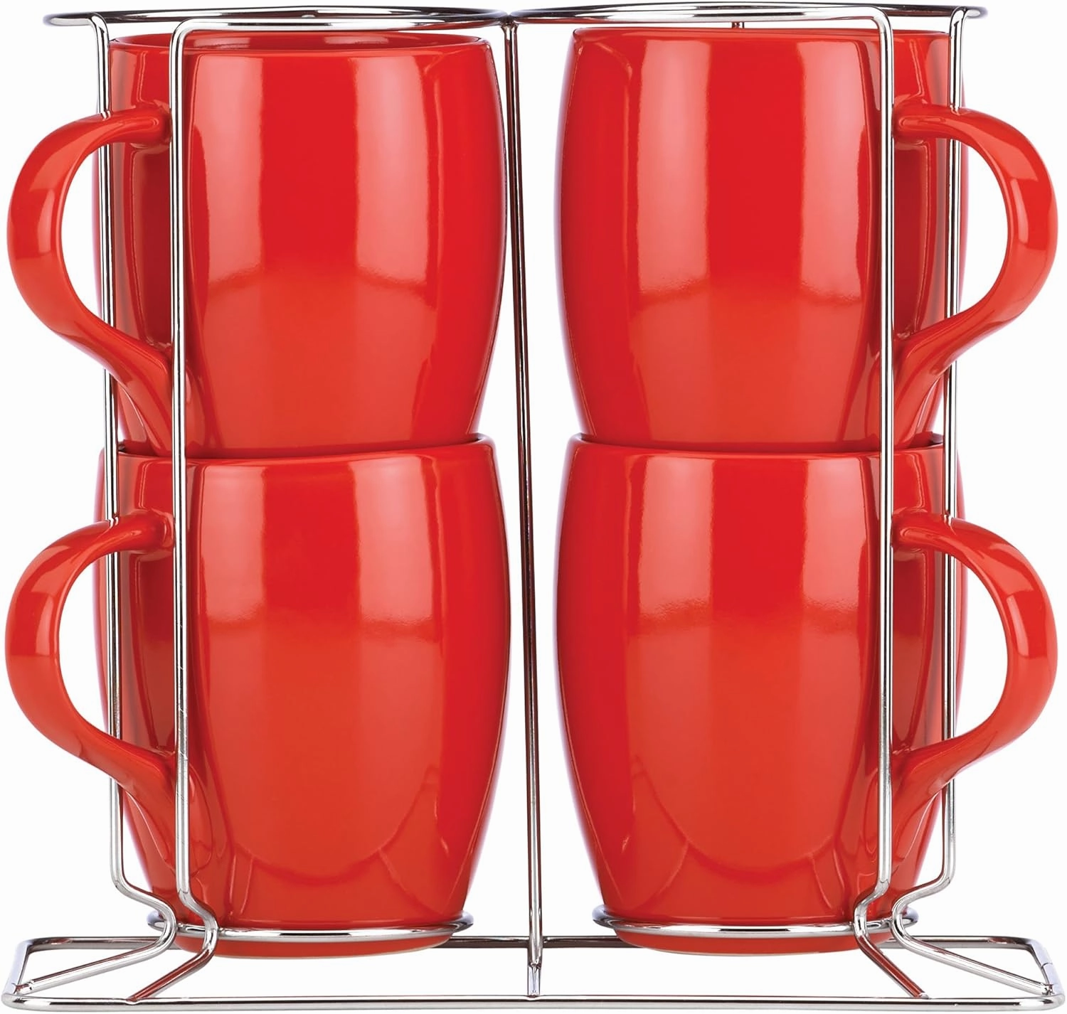 Dansk Classic Fjord Chili Red 4-piece Mug Set