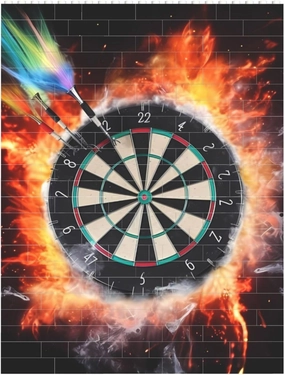 Dart Board Building Block Puzzle Personalized Building Bricks for Adults Block Puzzle Building DIY Brick Block Puzzles Valentine's Day Gifts for Home Decor Brick Puzzle