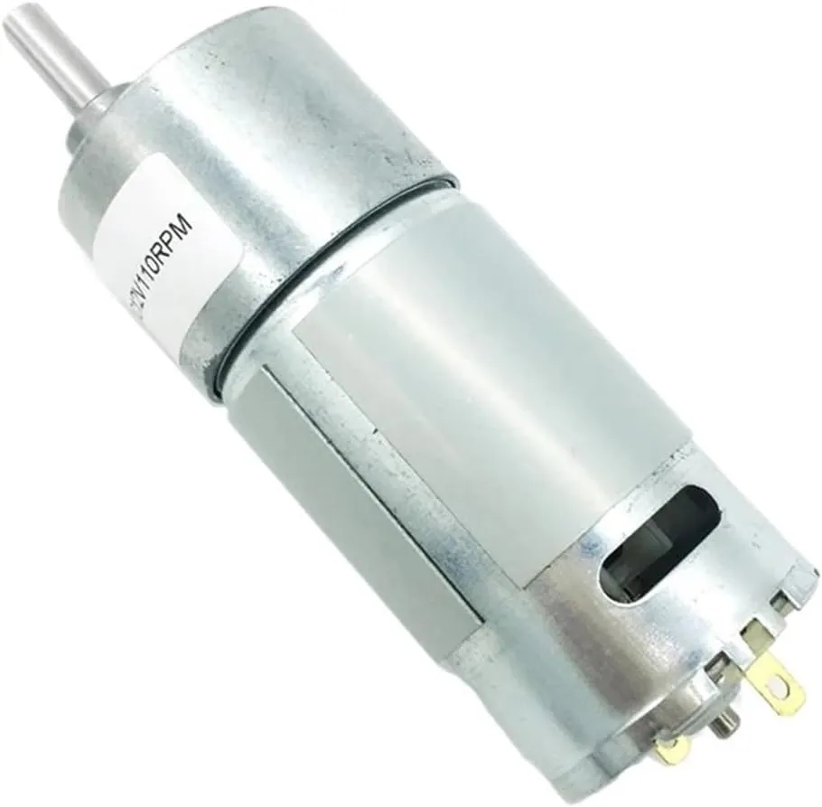 DC Gear Motor Mini JGB37-545 12V 37MM Metal Gearbox 24V Reversed High Torque Motor 7-1000rpm Customized Robot Car(Package A,24v 107rpm)
