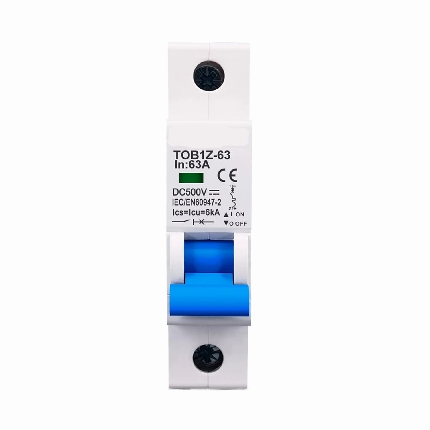 DC MCB 6KA 1P 500V Mini Circuit Breaker 3A 6A 10A 16A 20A 25A 32A 40A 50A 63A Y Connection(32A)
