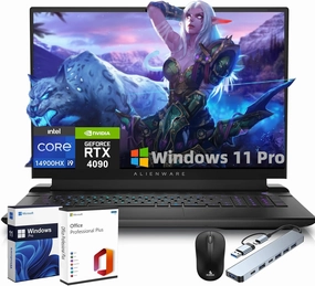 Dell Alienware M18 R2 Gaming Laptop, 18" QHD  165Hz, Intel i9 14900HX, GeForce RTX 4090, 64 GB DDR5, 2 TB SSD, WiFi6, Backlit Keyboard, Windows 11 Pro