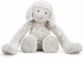 DEMDACO Heartful Hugs Lamb White 17.5 Inch Weighted Childrens Plush Stuffed Animal