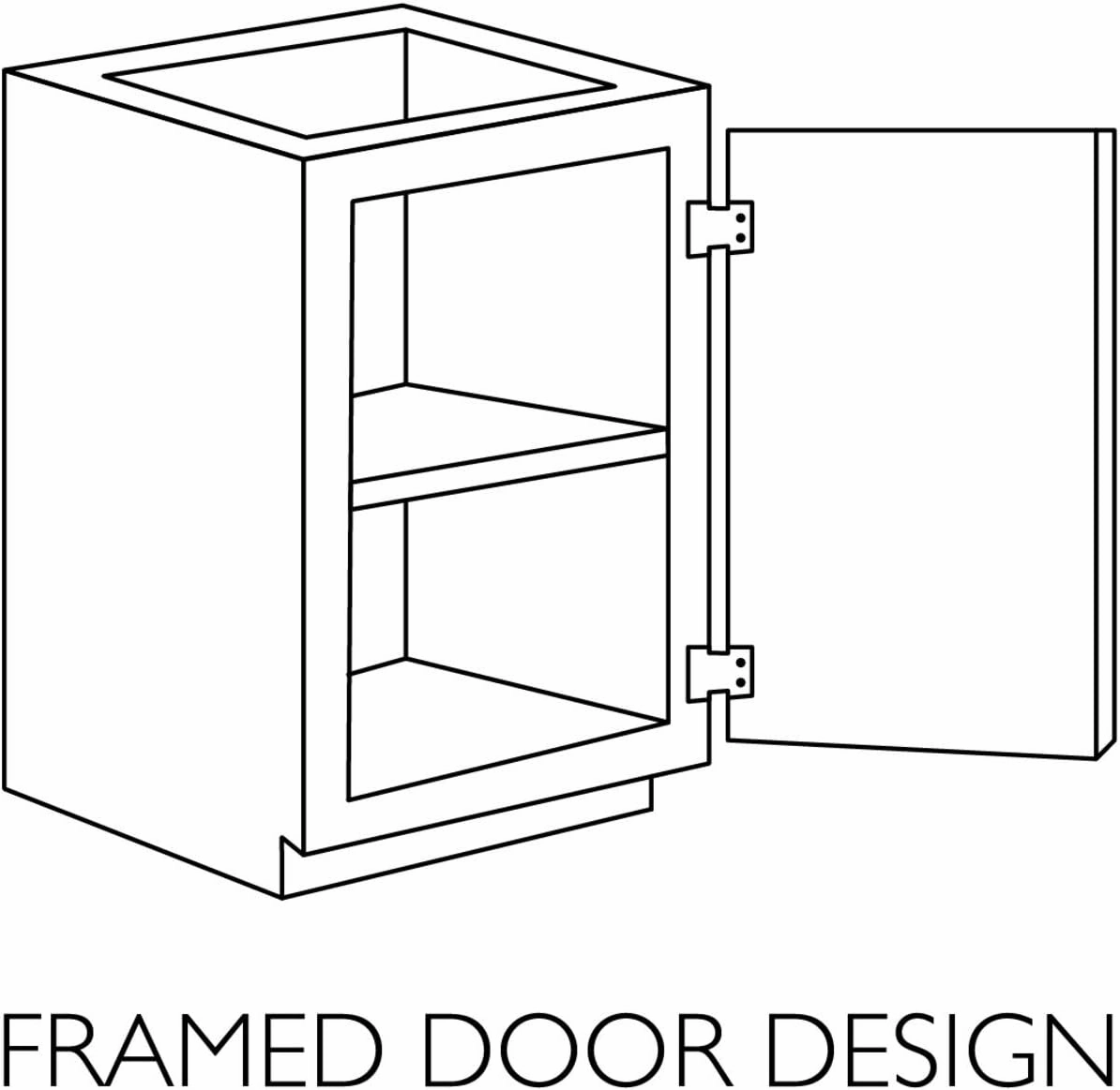 Design House Brookings Shaker Unassembled Wall Kitchen Cabinet W1524, 15 W x 12 D x 24 H, Painted White with Sherwin Williams®, Solid Wood, 561548