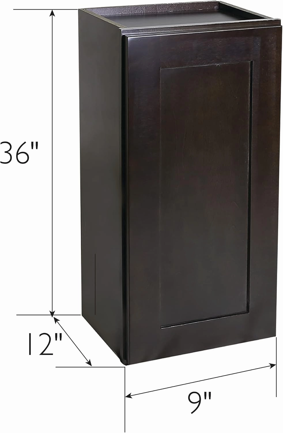 Design House Brookings Shaker Unassembled Wall Kitchen Cabinet W1524, 15 W x 12 D x 24 H, Painted White with Sherwin Williams®, Solid Wood, 561548