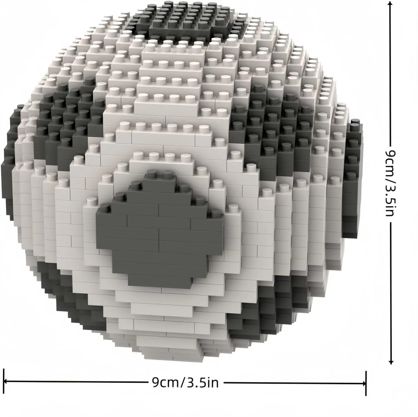 Desk Decor - Mini Football Sports Classical Ball Model Soccer Building Assemble Toy Kit with 900  Micro Mini Blocks - Great Gift for Active Adults' Leisure Moments