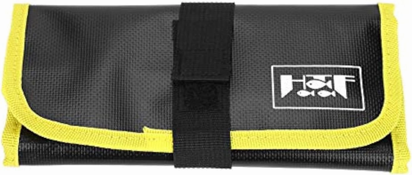 Dilwe Fishing Jig Bag, Fishing Lure Bag Fishing Equipment Accessory Storage Soft Case(Yellow)