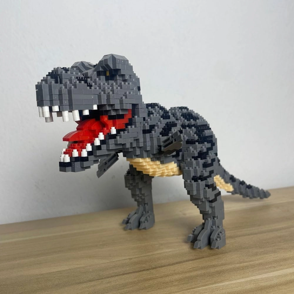 Dinosaur Micro Building Blocks Tyrannosaurus Rex Building Block Dinosaur Model Mini Blocks Dino Building Kit for Boys Age 8-12 Gifts for Kids and Adult 1530PCS