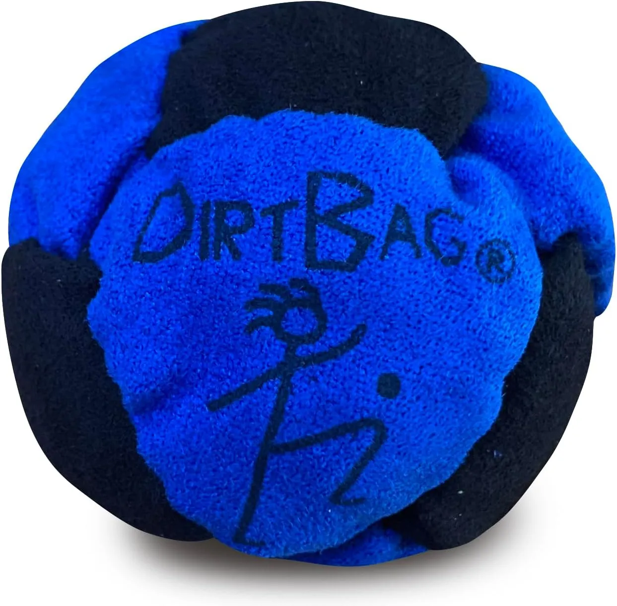 DIRTBAG Classic Footbag Hacky Sack 3 Pack with Pouch, Unique, Footbag Set with Signature Carry Bag.