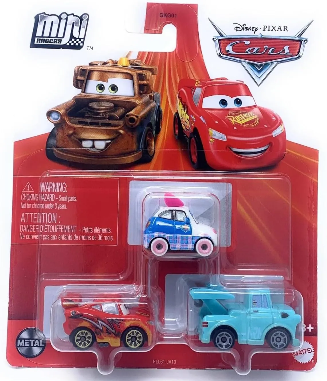 Disney Cars Mini Racers 3-Pack (Suki, Dragon Lightning McQueen, Tokyo Mater)