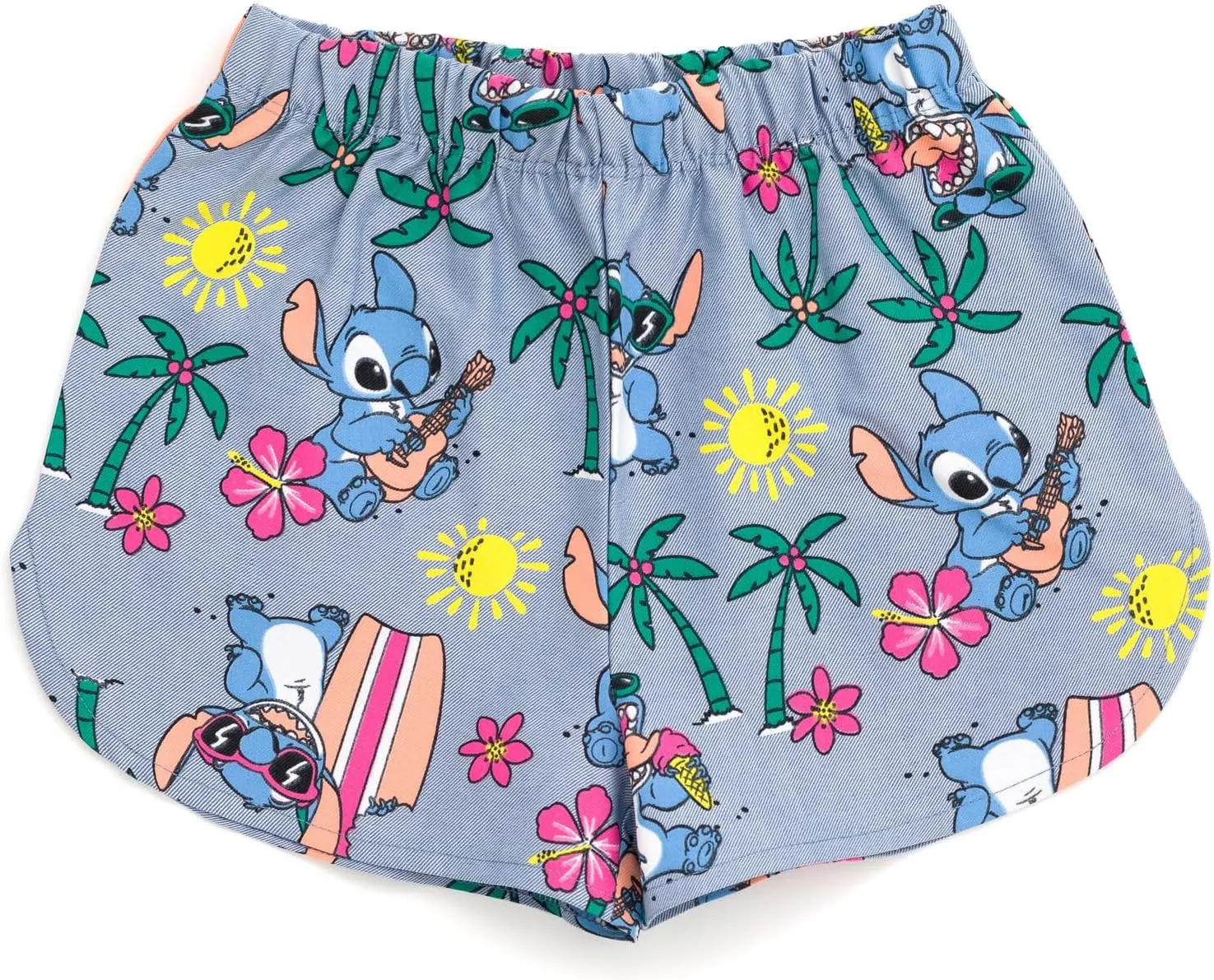 Disney Floral T-Shirt and Chambray Shorts Outfit Set Infant to Big Kid Sizes (12 Months - 14-16)