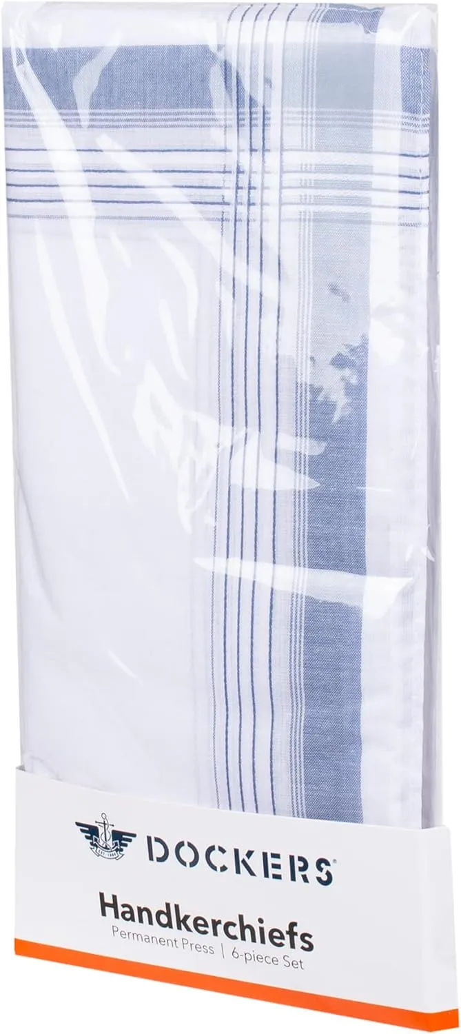 Dockers Men's Cotton Handkerchiefs Gift Set Fashion and Classic