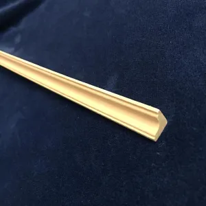 Dollhouse Miniature Wood Corner Trim Molding, 11.8 inches Length, 0.4x0.4 inches, 10 Pieces, Unfinished Wood Trims