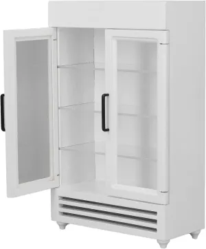 Dollhouse Refrigerator,Simulation Miniature Wood Fridge,Portable Fridge Refrigerator Decoration Accessories for 1:12 Dollhouse (White)