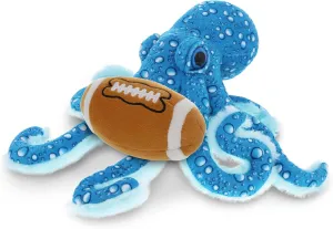 DolliBu Blue Octopus Stuffed Animal with Football Plush - Soft Huggable Octopus, Adorable Playtime Plush Toy, Cute Wildlife Gift, Personalized Plush Doll Animal Toy for Kids and Adults - 16 Inch