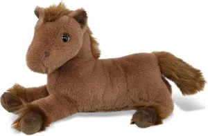DolliBu Fancy Lying Brown Horse Super Soft Stuffed Animal, Cute Realistic Stuffed Animals for Girls, Boys, Adults Animal Gifts, Kids Farm Nursery Decor for Newborn, Cuddly Baby Plush Toys - 10 inches