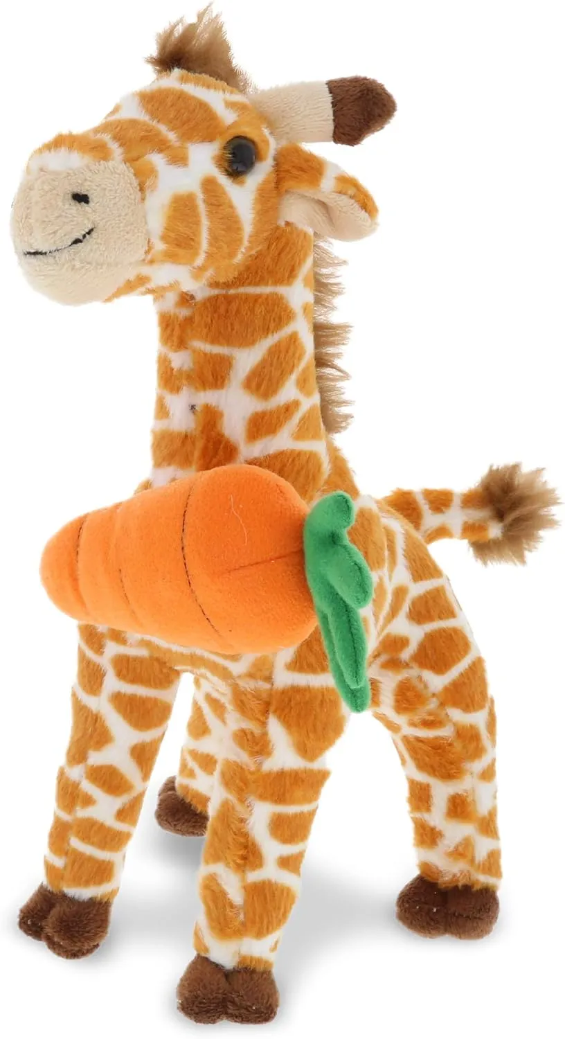 DolliBu Happy Easter Super Soft Plush Wild Giraffe with Carrot - Stuffed Animals with Carrot Plush Toy, Perfect Easter Holiday Surprise Gift - 12.5"