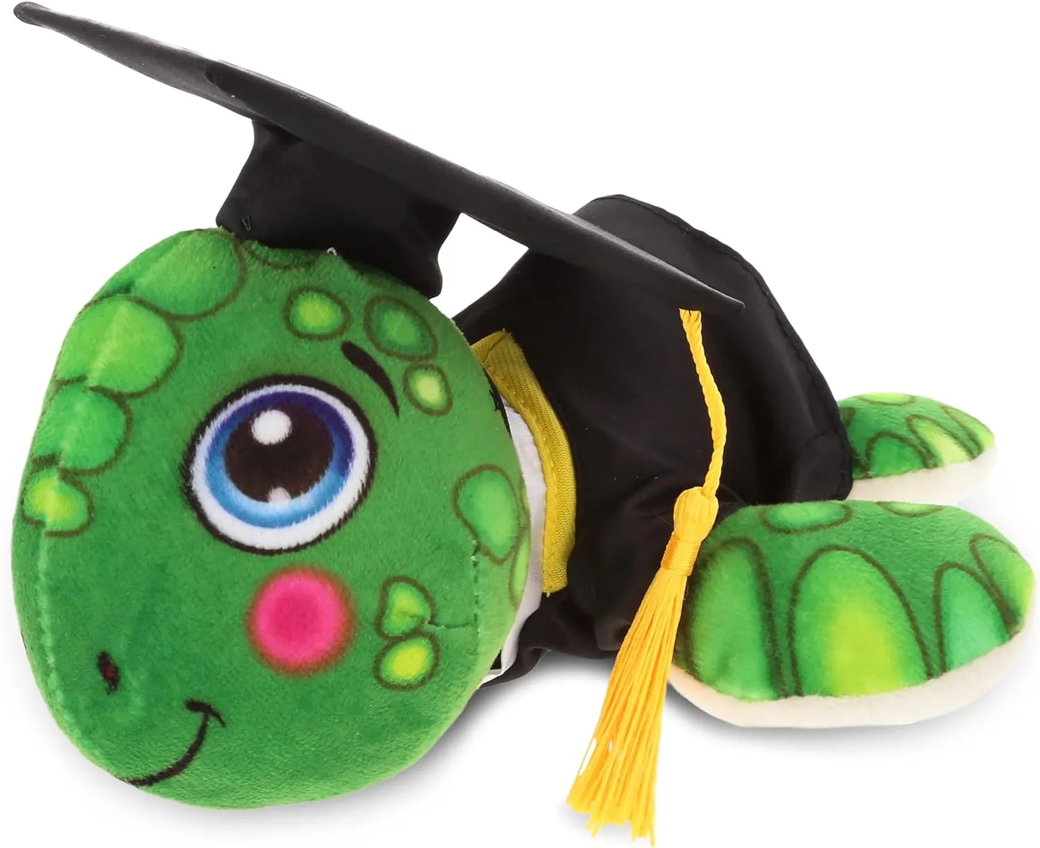 DolliBu Sea Turtle Graduation Plush Toy - Super Soft Graduation Stuffed Animal Dress Up with Gown and Cap with Tassel Outfit - Reward Celebration Grad Gift - 7 Inches