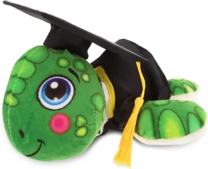 DolliBu Sea Turtle Graduation Plush Toy - Super Soft Graduation Stuffed Animal Dress Up with Gown and Cap with Tassel Outfit - Reward Celebration Grad Gift - 7 Inches