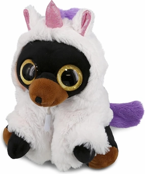 DolliBu Black Bear Unicorn Plush Stuffed Animal Toy - Super Soft BearCorn Dress Up with Removable Plush Unicorn Outfit, Cute Fantasy Wildlife Gift with Name Personalization - 8 Inches