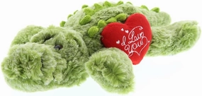 DolliBu I Love You Valentine Plush Small Alligator - Cute Soft Cuddly Stuffed Animal with Red Heart Gift for Valentines Day, Birthday Present, Anniversary, Romantic Date - 12 Inches