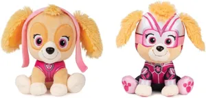 Donna's Home Emporium Patrol Pups 6" Plush Stuffed Animal Skye Fan Bundle of 2 Characters, Skye and Mighty Movie Skye Officially Licensed