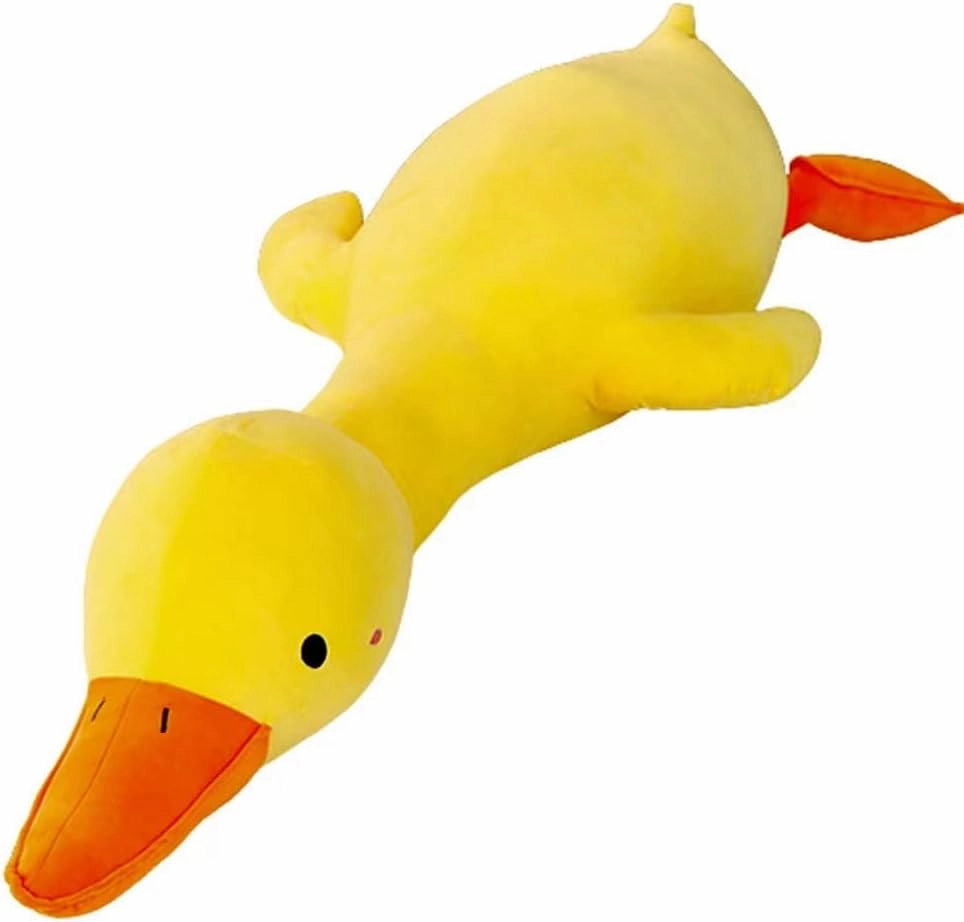 Duck Plush Pillow Stuffed Animal Toy, Cute Giant Goose Plush Duck Stuffed Animal,Super Soft Hugging Pillow for Kids Bedding (Yellow,33.4 in)