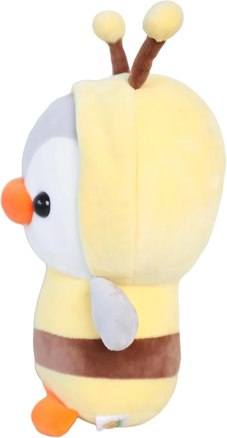 Duck/Penguin Stuffed Animal in Bumble Bee Costume Adorable Plushies Wearing Yellow Bumble Bee Outfit Plush Toys Great for Kids and Lovers,Stuffed Penguin Animals 10 Inch