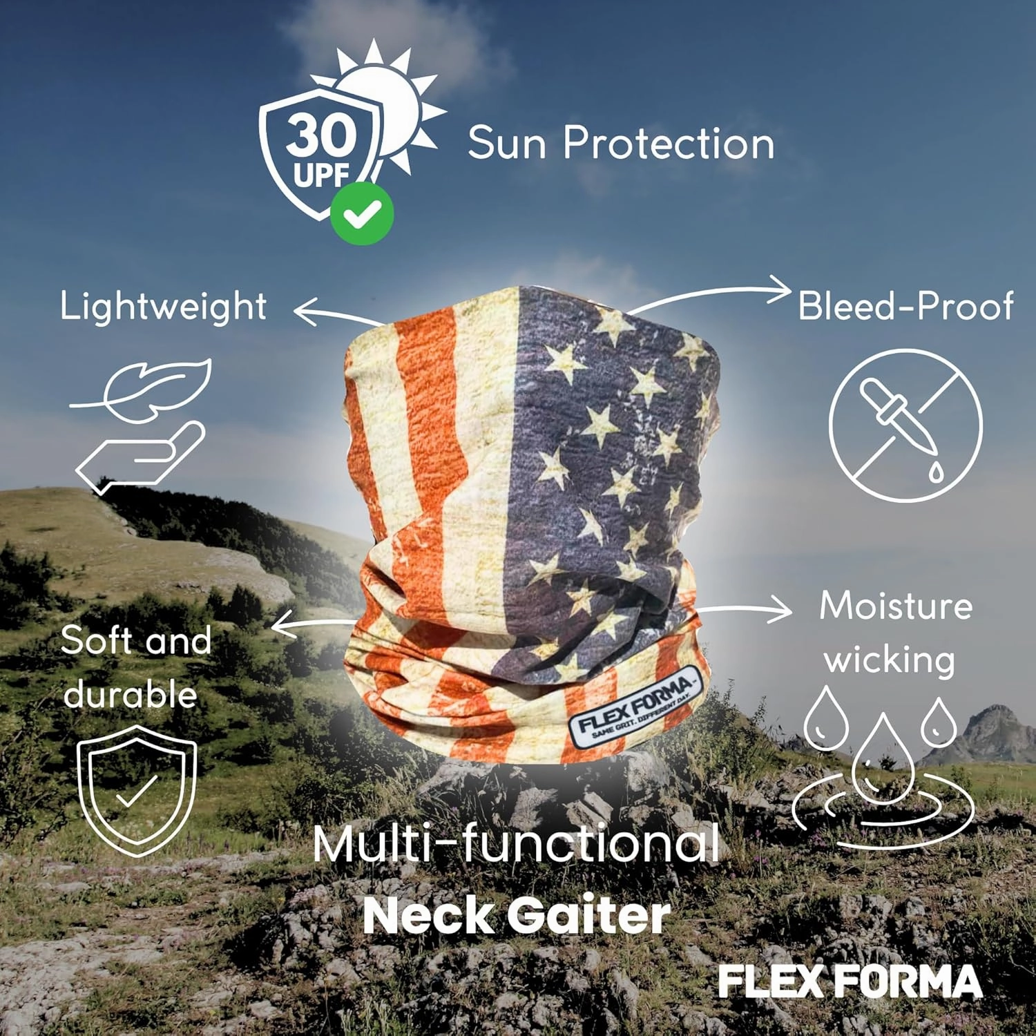 Dust Blocking and Cooling UPF Neck Gaiters for Men Women Gator Face Mask Neck Cooling Sun Protection Breathable Soft Bandana