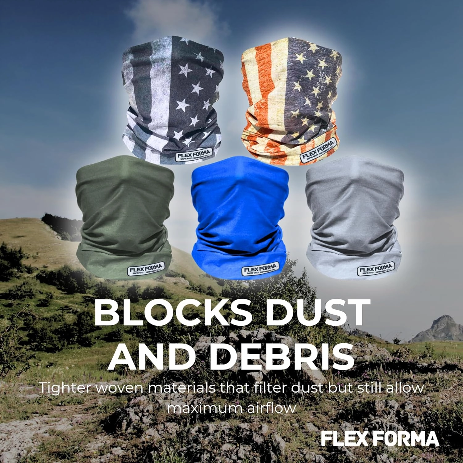 Dust Blocking and Cooling UPF Neck Gaiters for Men Women Gator Face Mask Neck Cooling Sun Protection Breathable Soft Bandana