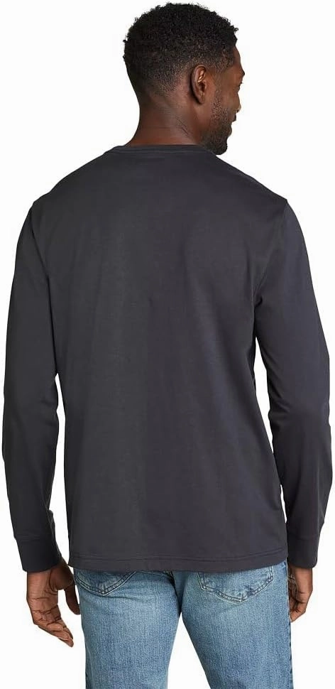 Eddie Bauer Men's Legend Wash 100% Cotton Long-Sleeve Classic T-Shirt