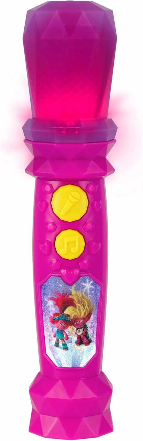 ekids Trolls Band Together Toy Microphone for Kids, Musical Toy with Built-in Music, Kids Microphone Designed for Ages 3 and Up