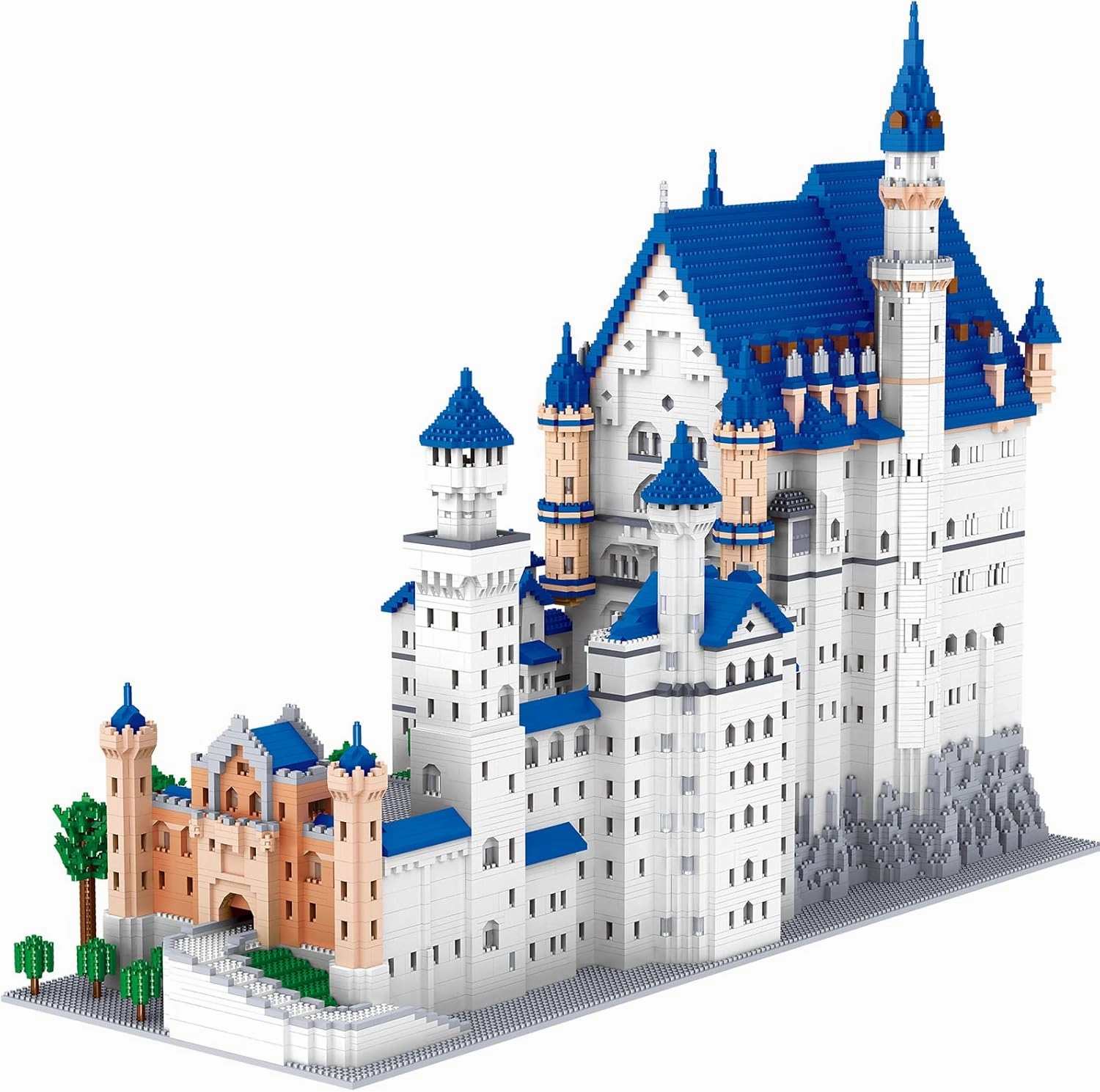 ELAICREE World Famous Big Architecture Swan Stone Castle Micro Blocks Set, Model Building Kit, Creative Building Game for Adults or Kids, Toy Building Set for Any Hobbyists (11810 Pieces)