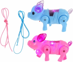 ERINGOGO 2pcs Electronic Walking Pig Toy with Light Music Educational Plaything for Boy Girl Safe for Boy Girl Cultivates Observation and Musical Skills