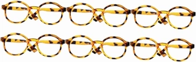 ERINGOGO 3sets Stylish Eyeglasses Props Fashionable Glasses Decor for Dolls Eye-catching Toys 2pcs*3
