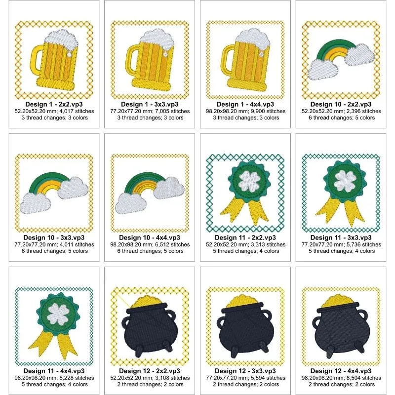 EW403  St Pats Mini Blocks