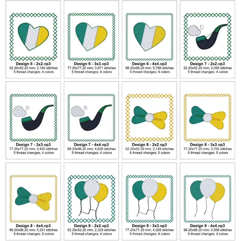 EW403  St Pats Mini Blocks