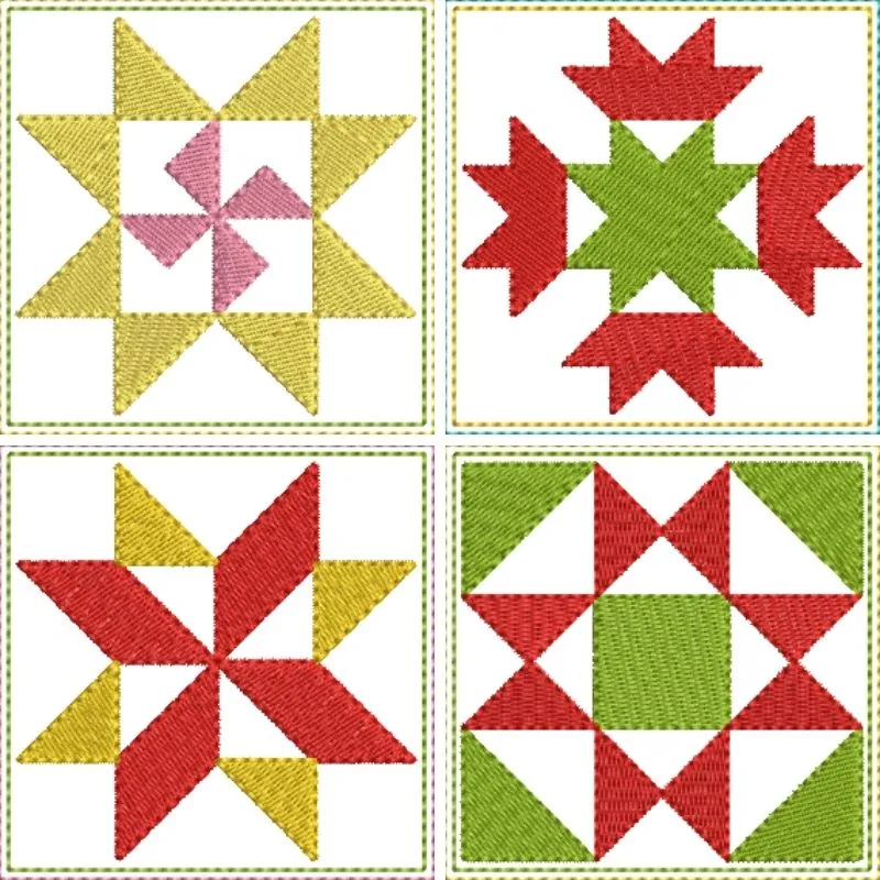 EW406  Stars Mini Blocks