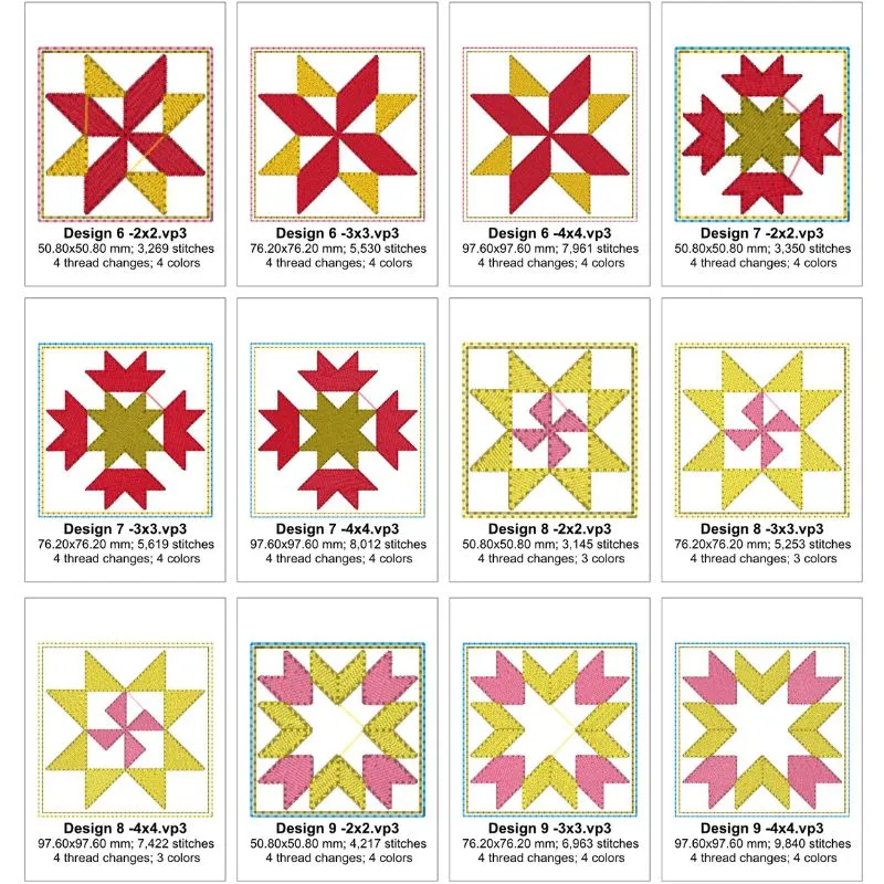EW406  Stars Mini Blocks