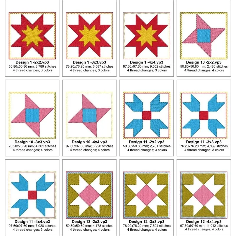 EW406  Stars Mini Blocks