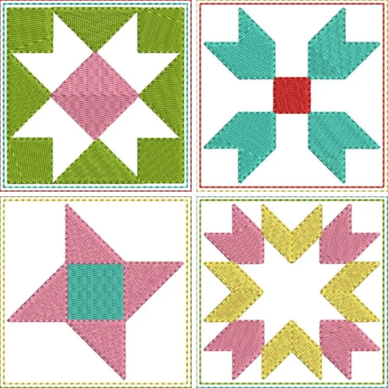 EW406  Stars Mini Blocks
