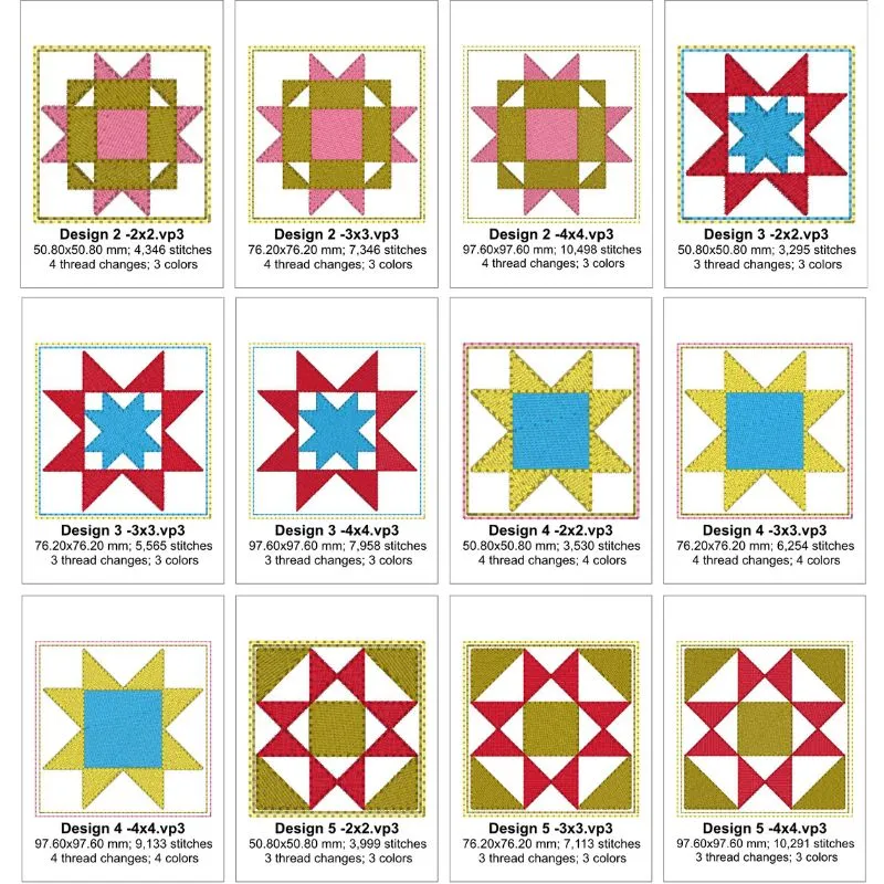 EW406  Stars Mini Blocks