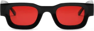 EYLRIM Thick Square Frame Sunglasses for Women Men Chunky Rectangle Polarized Sunglasses UV400 Protection
