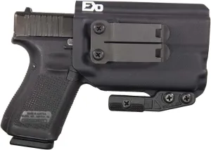 FDO Industries IWB Kydex Holster Compatible with Glock 19 23 32 w/Olight PLMini 2 -Discreet Carry Concepts 1.5" Metal Monoblock Gear Clip - The Paladin Series - Made in USA