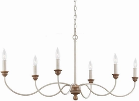 Feiss Lighting-Hartsville-6 Light Chandelier -Traditional Installation