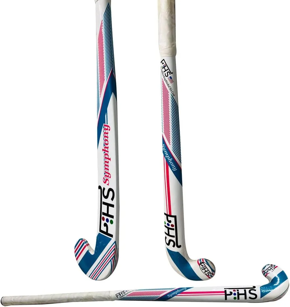 Field Hockey Sticks 30 Inch 32 Inch 34 Inch Shin Guards Ball Bag Complete Gift Set - Hockey Stick Colorful Hockey Ball Set