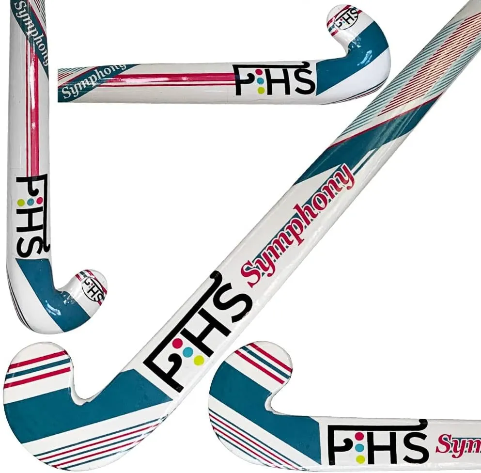 Field Hockey Sticks 30 Inch 32 Inch 34 Inch Shin Guards Ball Bag Complete Gift Set - Hockey Stick Colorful Hockey Ball Set