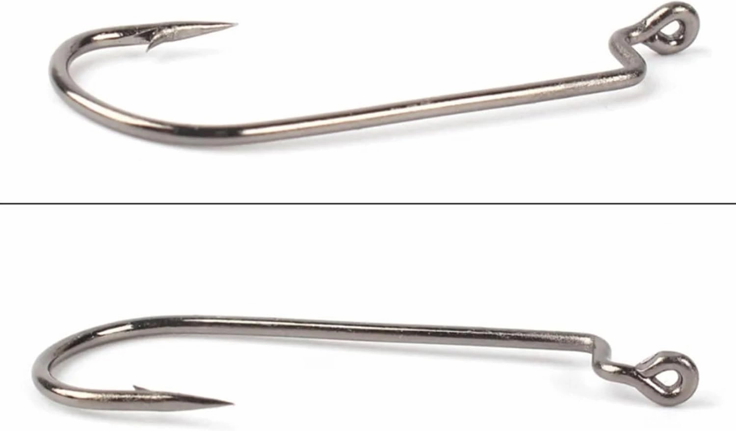 Fish Hooks ﻿ Narrow Crank Hook 20 Bag High Carbon Steel Rig Jig Fishing Soft Bait Worm Hook for Riverside Lakeside Fishing