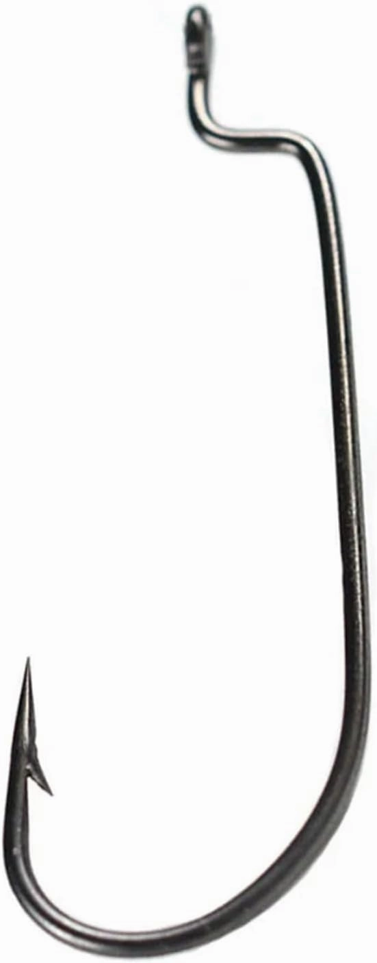 Fish Hooks ﻿ Narrow Crank Hook 20 Bag High Carbon Steel Rig Jig Fishing Soft Bait Worm Hook for Riverside Lakeside Fishing