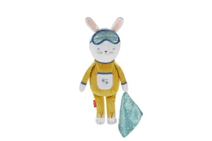 Fisher-Price Little People Toddler Toy Hoppy Dreams Soother & Sleep Trainer Plush Sound Machine with Music & Lights for Kids Ages 18  Months